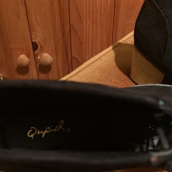 Open Toe Lace Up Ankle Boots - Picture 5 of 7